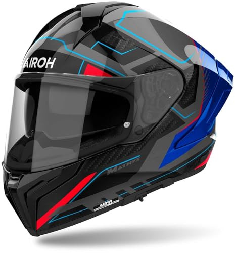 AIROH MATRYX ROCKET BLUE/RED GLOSS L