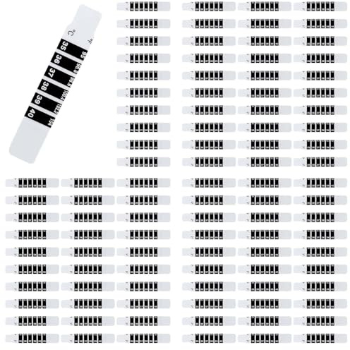 Reinscer 300 StüCk Stirn Thermometer Streifen Selbstklebende Thermometer Streifen Wiederverwendbare Thermometer Aufkleber VerfäRbung Aufkleber