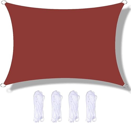 Tenda da sole rettangolare 4 x 5 m, impermeabile e resistente ai raggi UV, per patio, giardino, esterno, ristorante, cortile, garage
