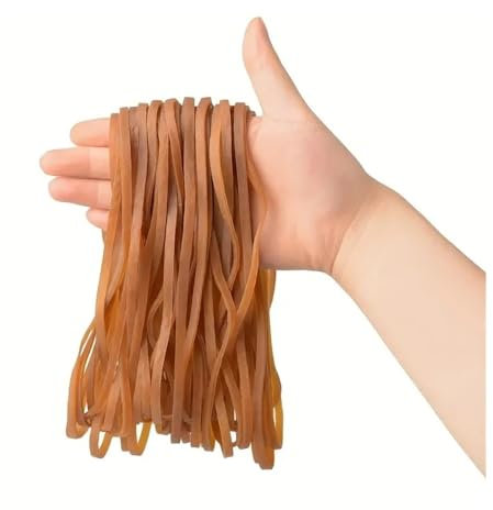 HUIJIQX Bandas elásticas gruesas de goma resistentes para carpetas de archivos de oficina, bandas de goma elásticas fuertes para la escuela, oficina en casa (30 unidades, 120 mm _ 5 mm)