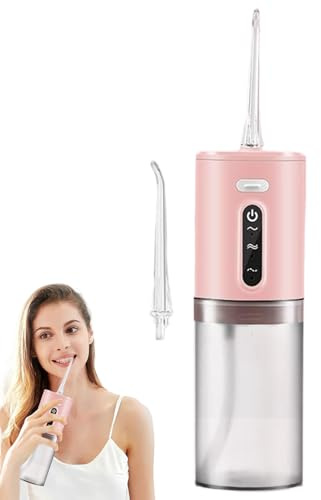 Irrigatore orale senza fili – Flosser ad acqua ricaricabile, idropulsore | per denti | Seta dentale dentale a 3 modalità, pulizia interdentale profonda, pratico e portatile