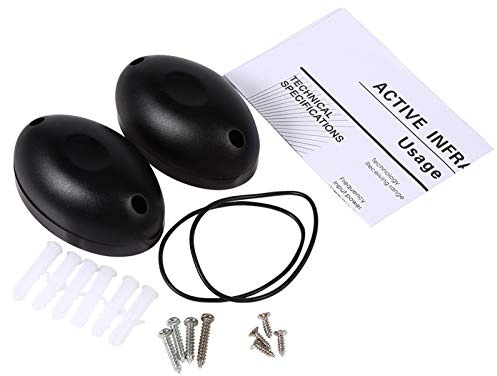 Aramox 20m Infrared Sensor Beam Alarm Infrared Barrier Light Beam Photoelectric Security System for Home Gate Door Window Burglar Alarm with Advanced Photoelectric Technology