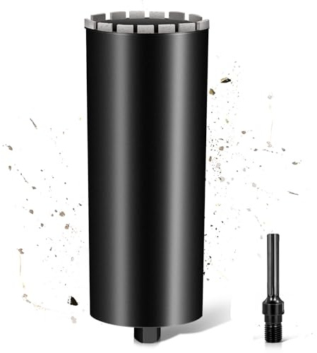 L460mm Diamantbohrkrone | 1 ¼ UNC Aufnahme | ⌀180mm mit Turbo | mit SDS-MAX | 2200U/min für Kernbohrgeräte Kernbohrkrone Kernbohrer Nassbohrkrone Trockenbohrkrone für Beton Mauerwerk Stein Granit