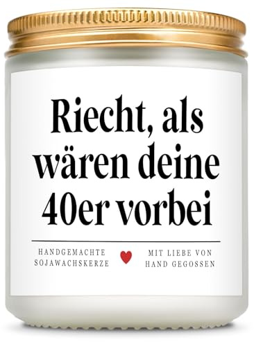 50 Geburtstag Frau Mann - Duftkerze mit Spruch, Geschenk 50. Geburtstag Frauen Männer, Geburtstagsgeschenk für Mama Papa, Oma Opa, Kollegin Kollegen, Schwester, Freundin