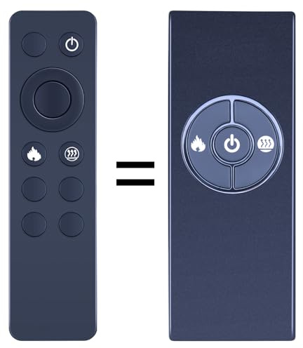 Snrigw Remote Control Replacement Fit for Dimplex Opti-Myst Fire Electric Fires 3 buttons