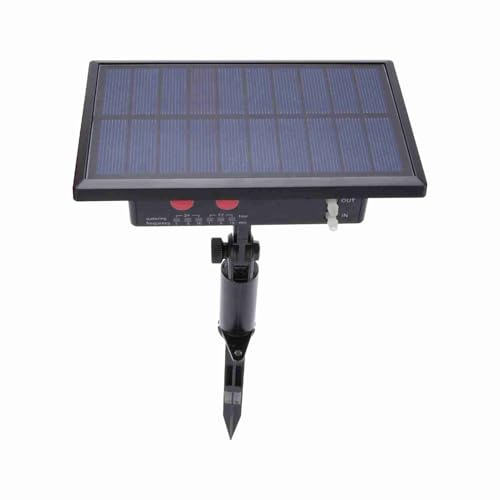 ERYUE Dispositivo di Irrigazione Solare Automatico di Irrigazione Avanzato per Piante per 10 Piante in Vaso Kit Intelligente Giardini/aiuole (Nera)