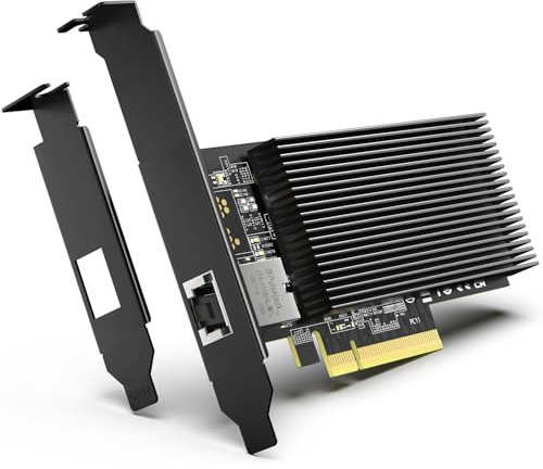 Carte réseau PCI-E 10G avec ports RJ45 individuels 10 Gbit/s, contrôleur Intel X540-T1, carte adaptateur Ethernet VIMIN 10 Go compatible avec PCI Express X8, X16, prend en charge Windows/Windows