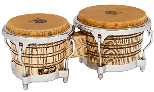 Latin Percussion LP Galaxy Giovanni Series Bongos - Natural/Chrome Natural 8.625-inch