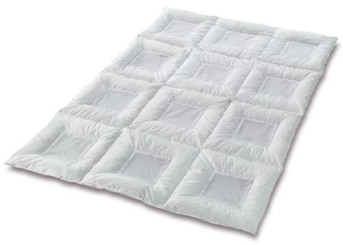 CLIMABALANCE 60632 Zudecke Comfort Light, 155 x 220 cm, 240 g, weiß | Effektive Temperatur- und Feuchtigkeitsregulierung