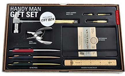 Kikkerland KIT003 Werkzeug Geschenkset für Männer groß