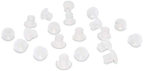 50 ammortizzatori per porta, in plastica trasparente (5 mm)