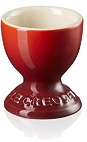 Le Creuset Stengods fotad äggkopp, 9 g, 5,3 x 5,3 x 5,9 cm, Cerise
