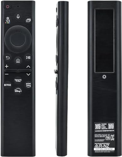 Universal BN59-01385A BN59-01385B Solar Echo Power Voice Fernbedienung kompatibel für Samsung Smart 4k 8K Ultra HD Neo QLED OLED, The Frame und Crystal UHD Serie 2021-2024 Modelle