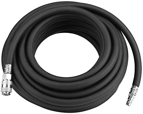 Tuyau dair pneumatique en caoutchouc flexible de 15 m avec outil de kit da essoires de compresseur de 5 pices pour les projets de bricolage