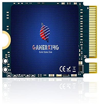 GAMERKING 256GB M.2 2230 SSD NVMe PCIe Gen 4.0X4 Internal Solid State Drive | High Performance Upgrade Compatible with Steam Deck Surface pro Laptop Desktop GPD Ultrabook ps5