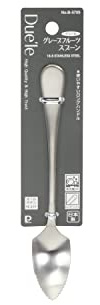 Pearl Metal B-5705 Grapefruit Spoon, 18-8 Stainless Steel, Satin Finish, Dishwasher Safe, Made in Japan, Total Length 5.9 x Width 1.0 x Height 0.6 inches (15 x 2.5 x 1.5 cm), Duel