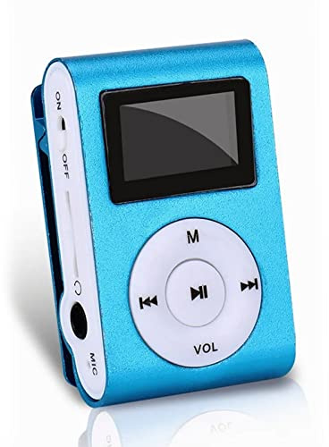 Cuifati Tragbarer MP3-Player mit Clip, -verlustfreie digitale HiFi-Musikplayer mit Metallgehäuse, kleiner tragbarer Audio für Studenten, Sport, Laufen