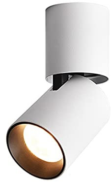 Faretto LED da interno 7W/12W Plafoniera orientabile/Faretti montati in superficie / 5000K Bianco caldo/Plafoniera LED orientabile Plafoniera rotonda in alluminio Plafoniera da soffitto Faretto da