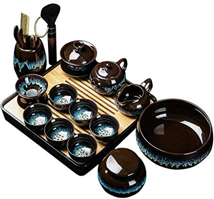 Reise Tee-Set Keramik Glasur Teekanne Teetasse Gaiwan Porzellan Teaset Wasserkocher Teegeschirr Sets Drink Tee Zeremonie
