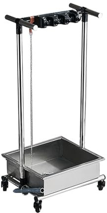 TRGCJGH Carro de limpieza, carritos de conserjero sobre ruedas, organizador de suministros de limpieza,soporte portátil para trapeador(94cm/37in)