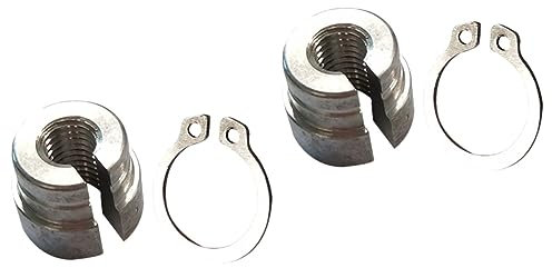 Angoily 4 Stück Aluminiumkabel Gaszugbuchsen Auto Zubehör Silberden Kabelhülse Zubehörhüllen Aluminium cable sleeve Throttle cable bushing Kabelliner Kabelmantel Wagen Jacke Gehäuse