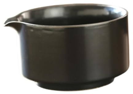 JISADER Cuenco de cerámica para Matcha Chawan hecho a mano, taza de té japonesa, cuenco de té de tradicional, cuenco para mezclar Matcha para, Negro
