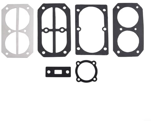 Set di 6 guarnizioni di carta per compressore d'aria Accessori per pompa ad aria Guarnizione cilindro Guarnizione testa