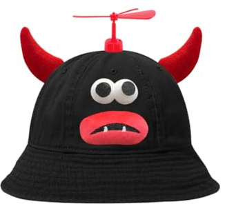 SIEBOLD Halloween mütze mit Propeller,Daemon mützen,Teufel Hörnern mütze,Lustige mützen,für Halloween Karneval Partykostüm Requisiten Partygeschenk