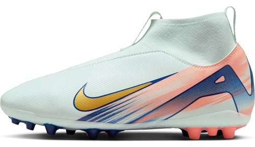 Nike Jr. Superfly 10 Academy Mercurial Dream Speed Ag High-Top-Fußballschuh (Ältere Kinder), Barely Green/MTLC Gold Coin, FZ1606-300, 38.5 EU (6Y US)