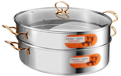 ZOLPINL Ovaler Fischdampfer aus Edelstahl, Nudelsuppentopf mit Keramik-Fischteller und -rost zum Dämpfen von Fisch, Meeresfrüchten und Braten von Truthahn,A