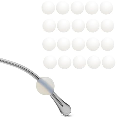 10Pairs Glasses Ear Grips,Silicone Anti Slip Glasses Rubber Arm Grips Cushions Behind Ears Grip,Clear Soft Round Side Hook Pads Non Gripper for Kids and Adults Sunglasses,Eyeglasses,Sport Eyewear,14mm