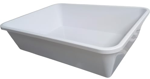 COSE DA CASA Bacinella frigor vaschetta GRANDE LT 20 Bianca 53x40x15 cm per alimenti in frigo trasporto e conservazione mense hotel ristorante