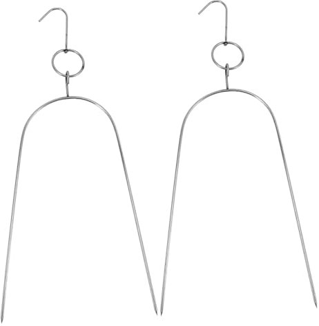 Abaodam 2pièces Support Pour Brochettes De Barbecue Brochettes Multifonctions Pratiques De Poulet Pour Barbecue Cintre Suspendu Pour Cuisine