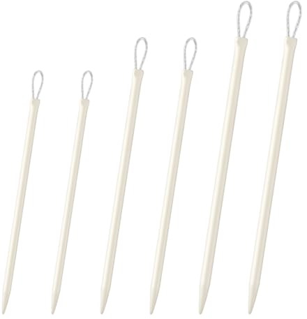 Lotsdonxia 6 Pcs Aluminium Wool Needles with Loops – Large Eye Tapestry Needles for Knitting, Crochet and Sewing, 3 Sizes Yarn Threader Tools for Crafters