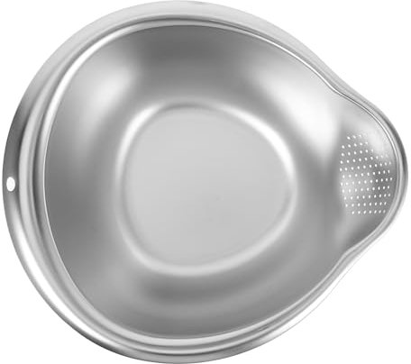 BRIGHTFUFU Siebkorb Aus Edelstahl Für Spülbecken Gemüseabtropfkorb Küchensieb Mit Feinem Netz Obstabtropfkorb Edelstahl-abtropfkorb Zum Waschen Und Abgießen Von Lebensmitteln