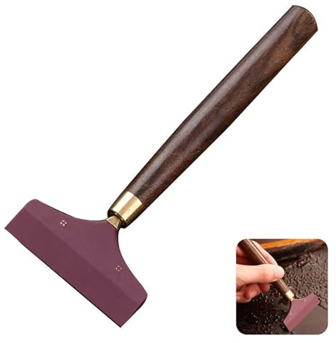 VBSYUYQ Ebony Handle Silicone Glue Spreader Applicator Tool | Silicone glue spreader with wood grip for woodworking model craft PVA adhesive