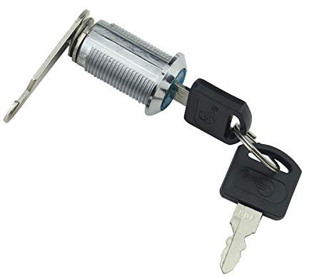 Serratura di sicurezza per cassetti, con 2 chiavi, per cassette postali, cassetti, armadietti (30 mm, 1 confezione)