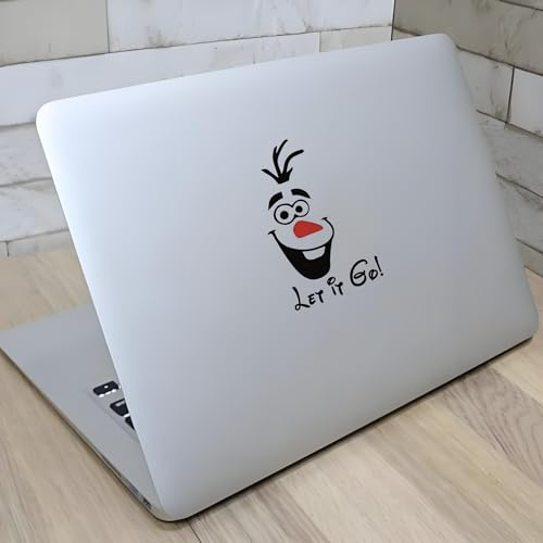 Gefrorene Elsa und Olaf WC Aufkleber - Let It Go (15 x 25 cm, 2er Set)