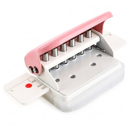 Perforadora H9 foradora H9, A4 / 30 agujeros, A5 / 20 agujeros, B5 / 26 agujeros, con lneas de escala adecuadas para papel artesanal, manualidades, estudio de oficina, escuela Office Products
