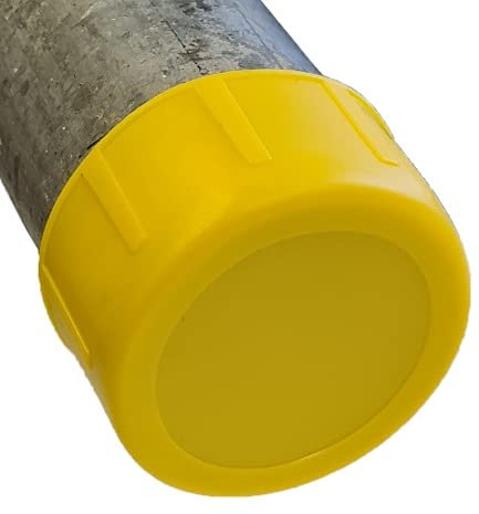 48.3mm Yellow Scaffold Tube Plastic Protection Safety Ends Caps Stoppers by Lifeswonderful (50)