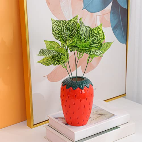 Arawat Erdbeervase Moderne Vasen Rot Himbeervase Tulpenvase Schöne Blumenvase Deko