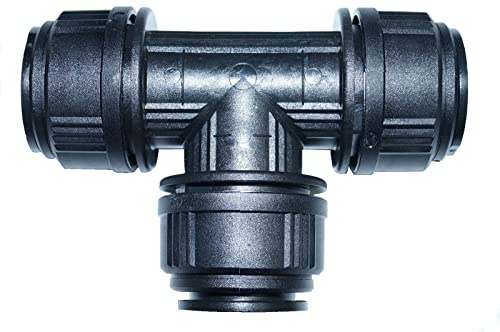 Steckverbinder für Druckluft-Schlauch T-Stück Rohrverbinder T-Verbinder (28mm)