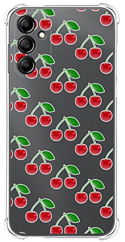 Tumundosmartphone Coque Silicone Anti-Chocs pour Samsung Galaxy A14 5G Design Cerises Dessins