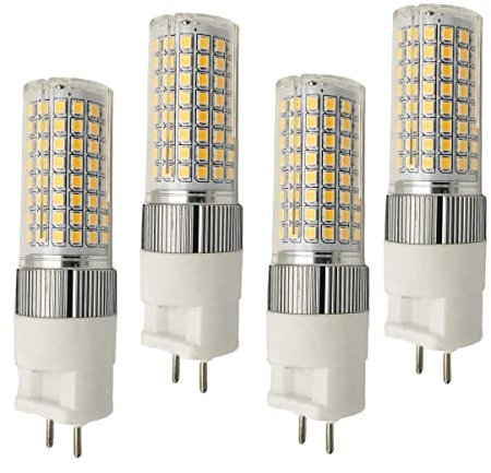 QLEE G12 LED-Leuchtmittel, 16 W, Mais Light G12, LED-Leuchtmittel, 3000 K, Warmweiß, Ersatz 35 W, Metall, Halogenlampe, 2 Pins, Garagenlicht, Büro, LED Birne Downlight