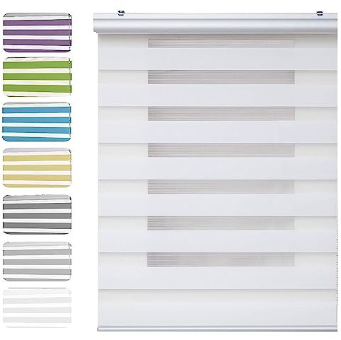 Vertikaljalousie 35 x 180 cm Sichtschutz, Lichtschutz, Blendschutz Jalousette Jalousien Inkl. Aller Montage-Teile für Schlafzimmer, Wohnzimmer, Weiß