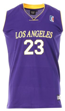 Sport Zone Los Angeles Basketball-Trikot, Violett/Gelb, Herren