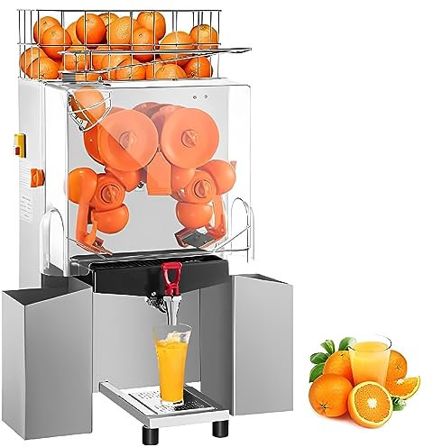 Machines commerciales de presse-agrumes d'orange, machine automatique de boisson de jus d'épluchage 25-35Pcs/min, presse-agrumes électrique d'orange pour presser le jus de citrons orange, utilisation