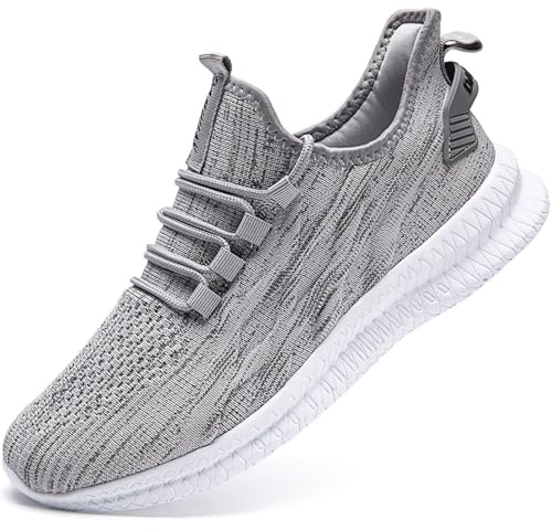 Oltyutc Uomo Scarpe Sneakers, Scarpe da Tennis Leggere per Ginnastica, Jogging, Corsa, attività all'aperto e Fitness in Palestra Grigio Uomo Taglia 43