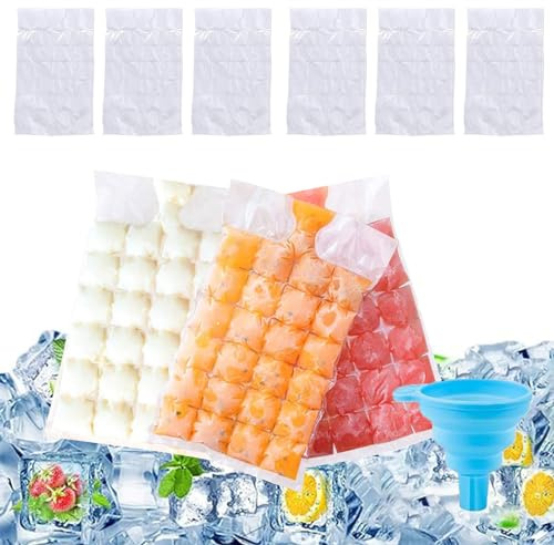 Cubitos Hielo Desechables,1200 Bolsas para Cubitos de Hielo,Bolsas para Hacer Hielo,Cubitos Desechables,Molde de Cubitos de Hielo Desechable,Cubitos de Hielo para Bebidas Frías,Cócteles