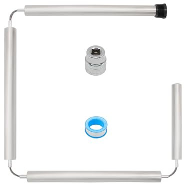 Powswopx Flexibler Warmwasserbereiter Magnesium-Anodenstab 1,9 cm NPT-Gewinde für Rheem GE, Rheem, Reliance, Richmond, Kenmore mit 1-1/16 Zoll Innensechskantwerkzeug und Teflonband (111,8 cm flexibel)